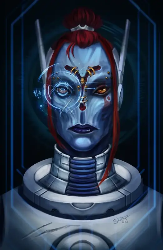 Ethereal TAU Portrait (Plate 2) by Vesta (Skitoya) Menyachikhina