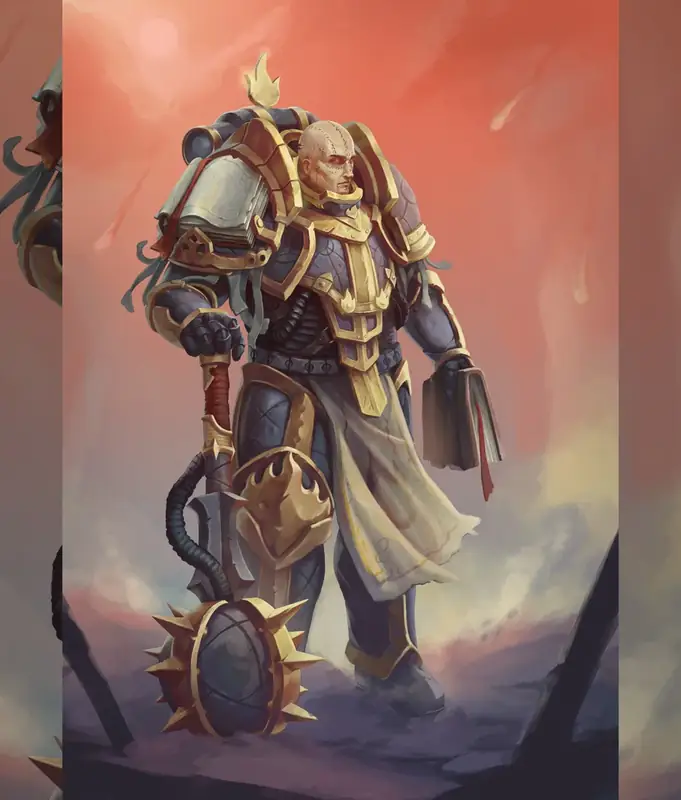 Lorgar Aurelian. Warhammer 40k. FanArt. (Plate 3) by Vitaly Perevoshikov
