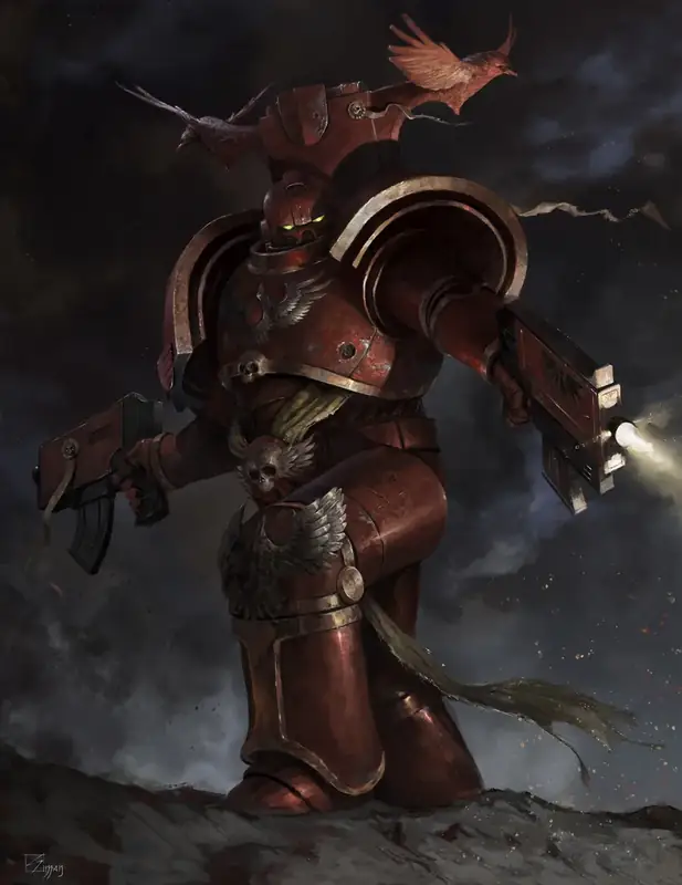 Space Marine (Blood Angels Marine) by Siman Vlaisavljević