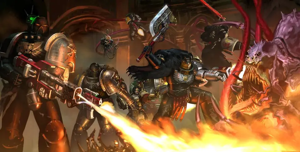 Illustration of Grey Knights Purifiers