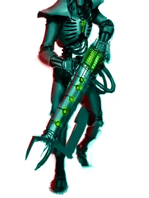 Illustration of Gauss Flayer & Gauss Blaster