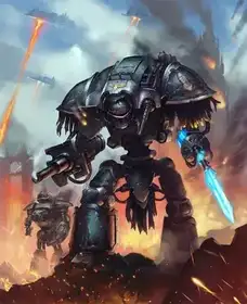 Illustration of Questoris-Class Imperial Knight