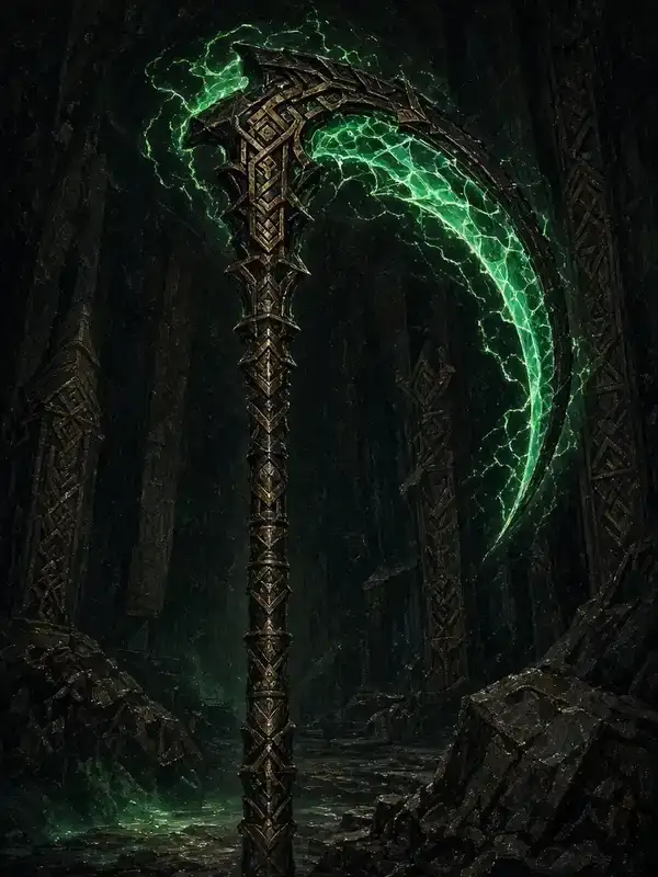 Illustration of Warscythe & Hyperphase Sword